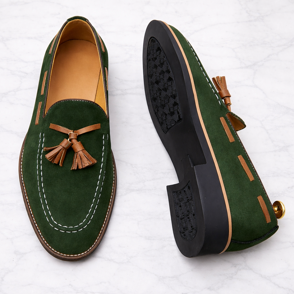 Montebay Suede Leather Loafers