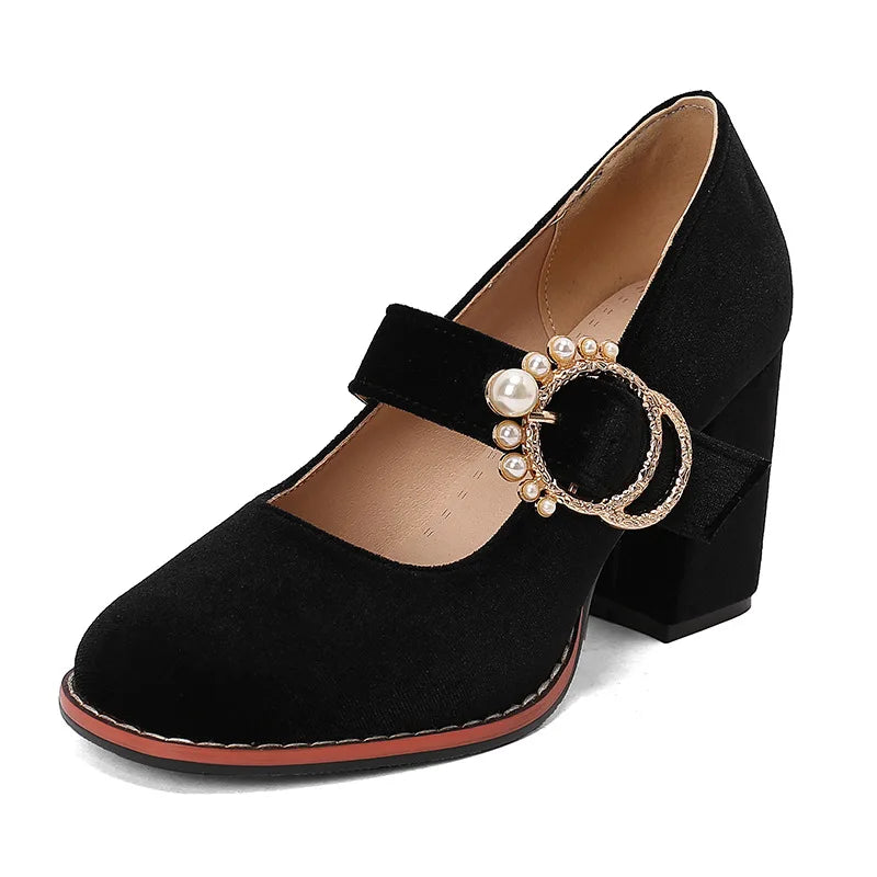 Amelia Velvet Heels