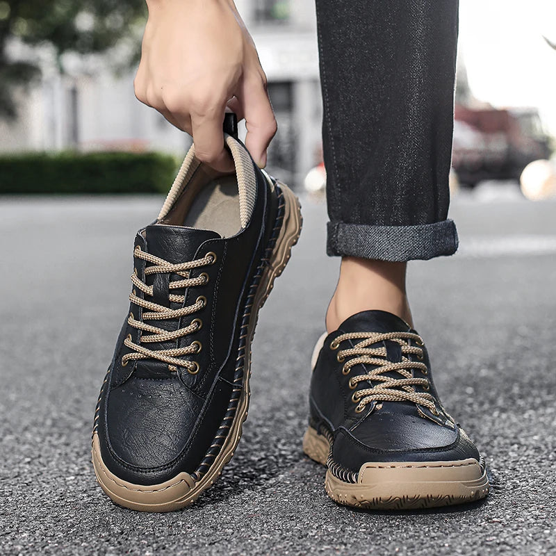 Jackson Rugged Leather Sneakers