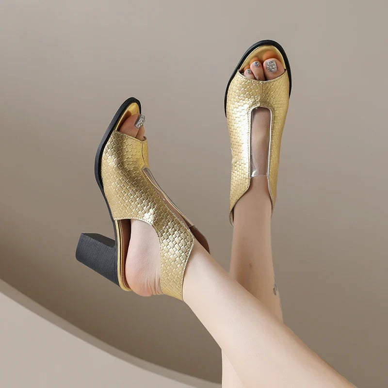 Celestina Open Toe Heels
