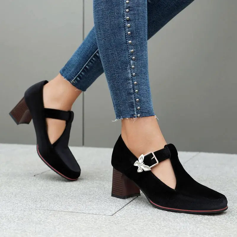 Elisa Velvet Heels