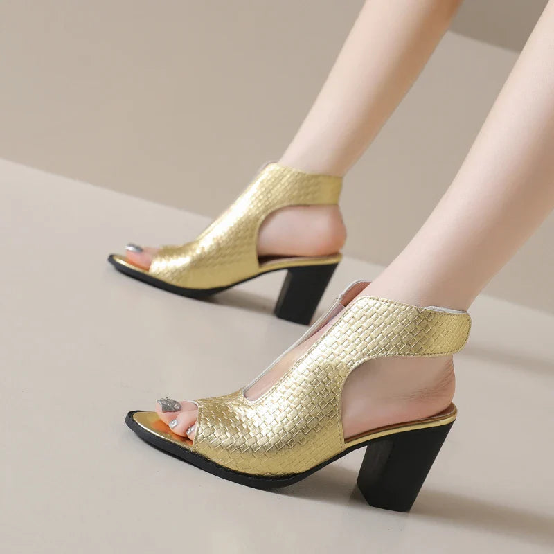 Celestina Open Toe Heels