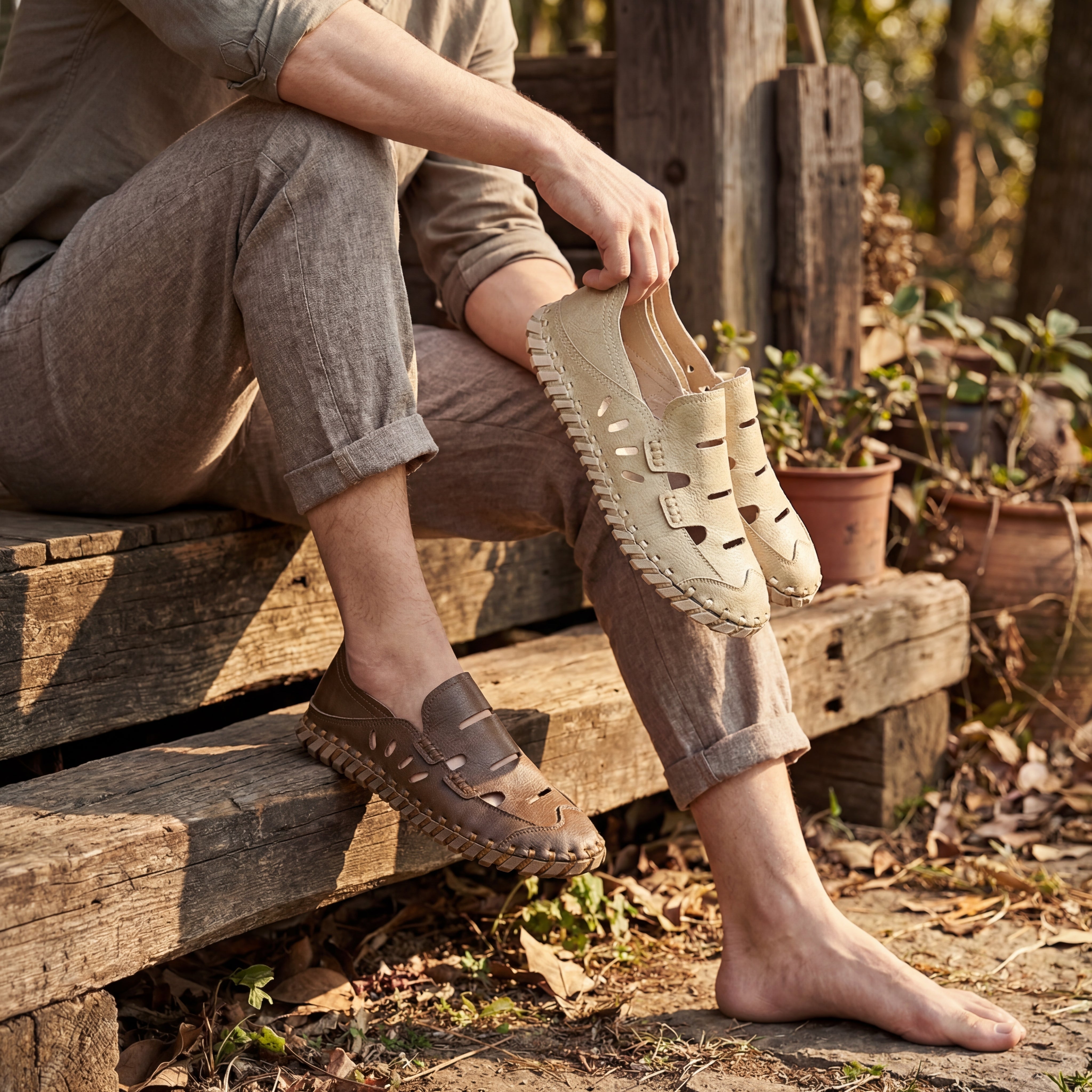 Maxime Leather Slip-Ons