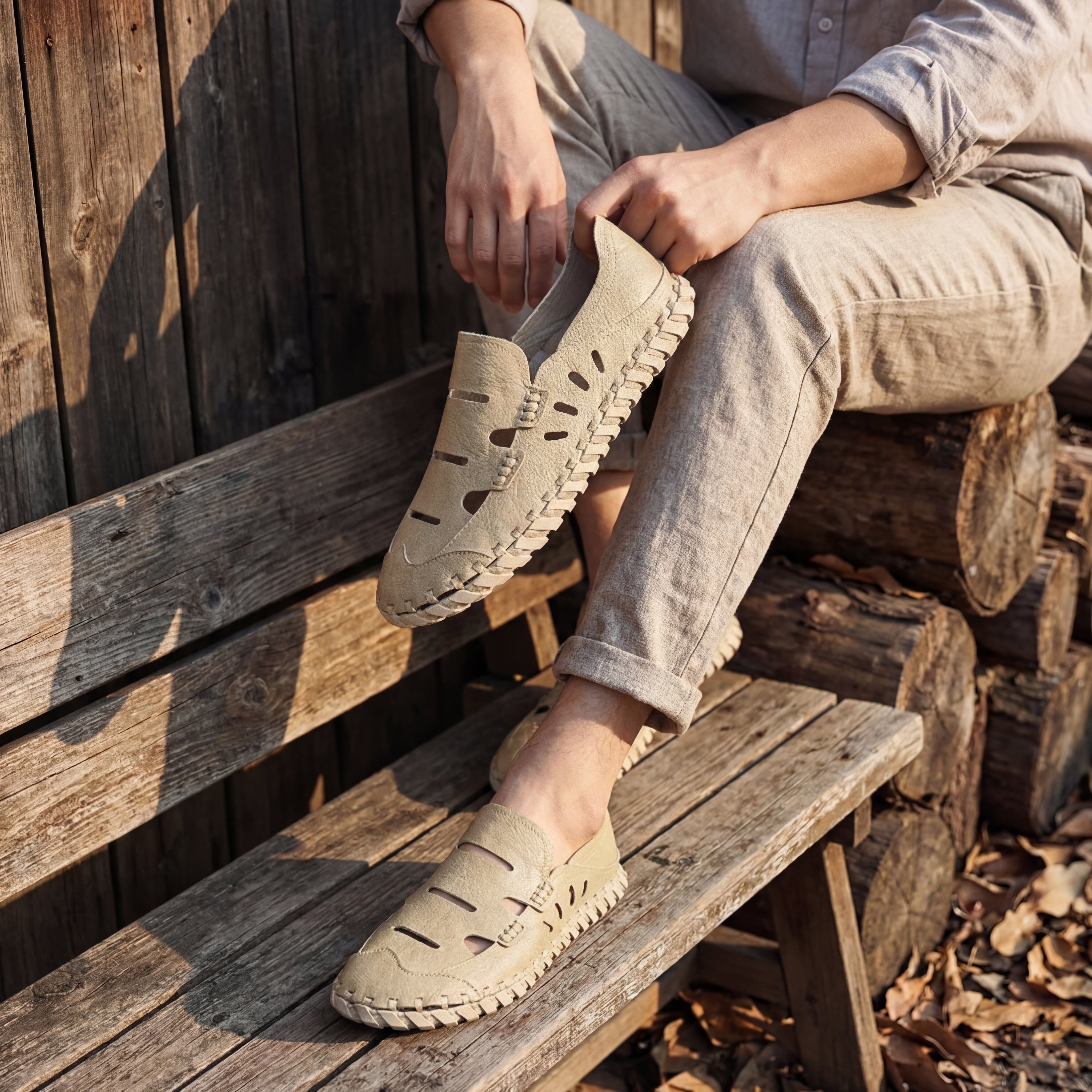Maxime Leather Slip-Ons