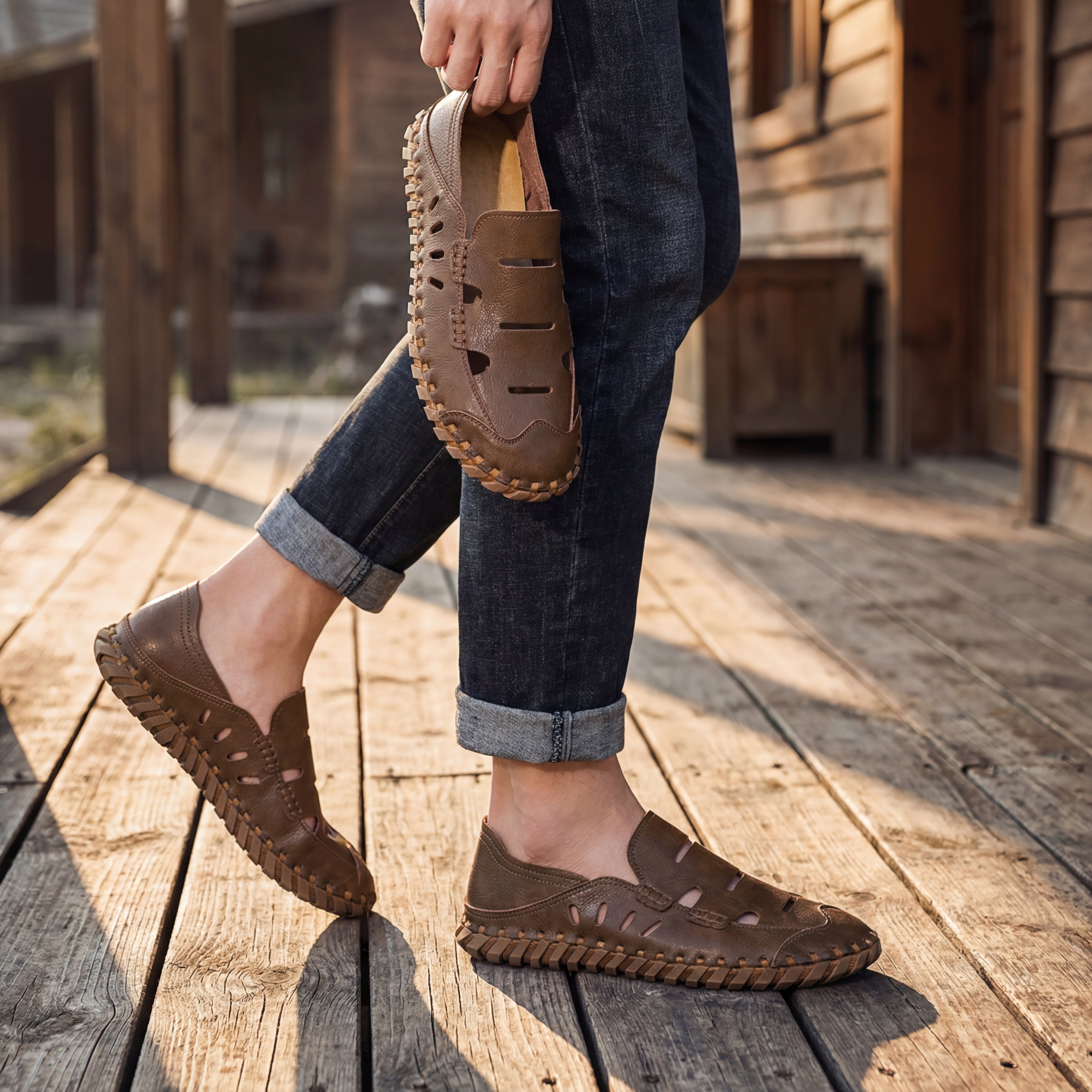 Maxime Leather Slip-Ons