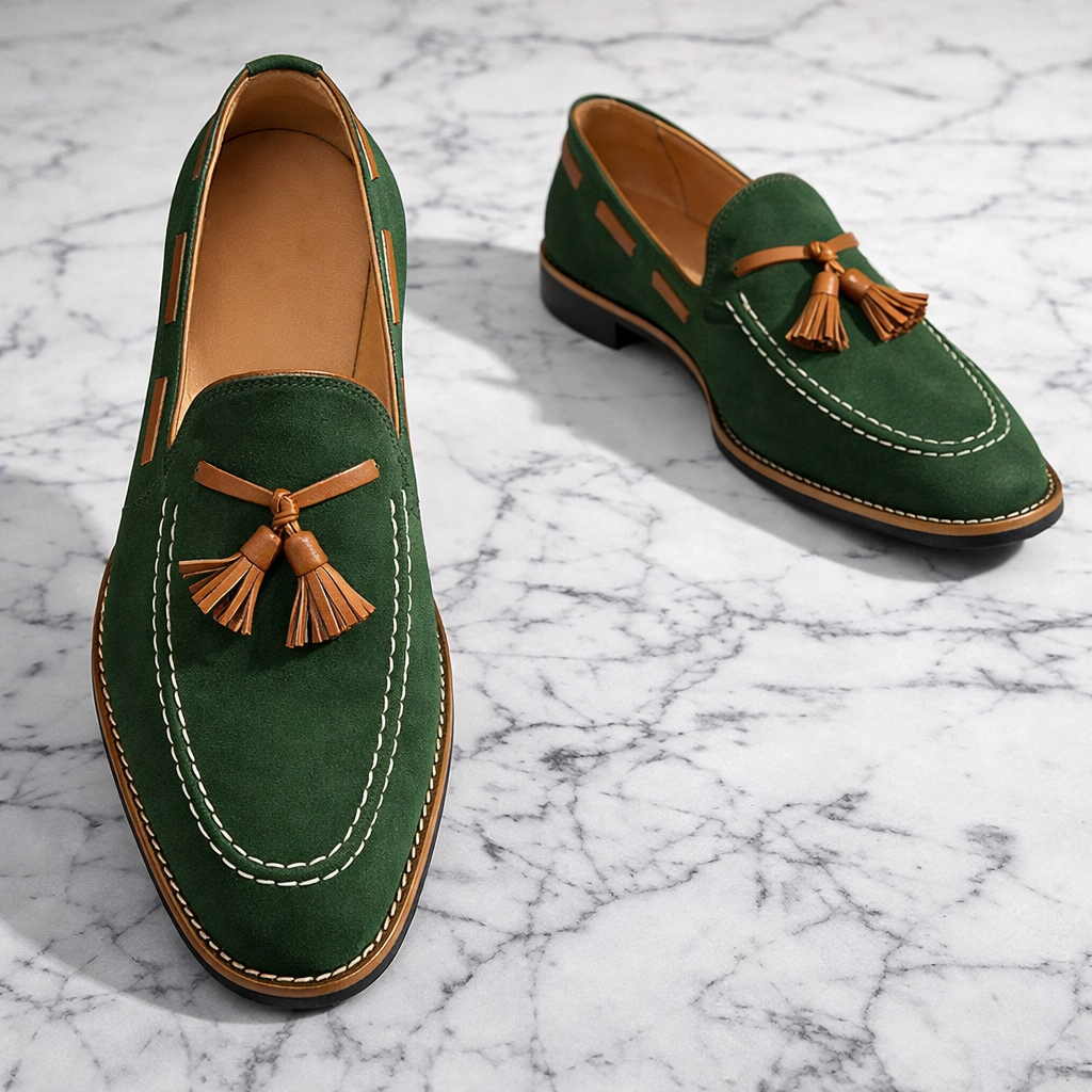Montebay Suede Leather Loafers