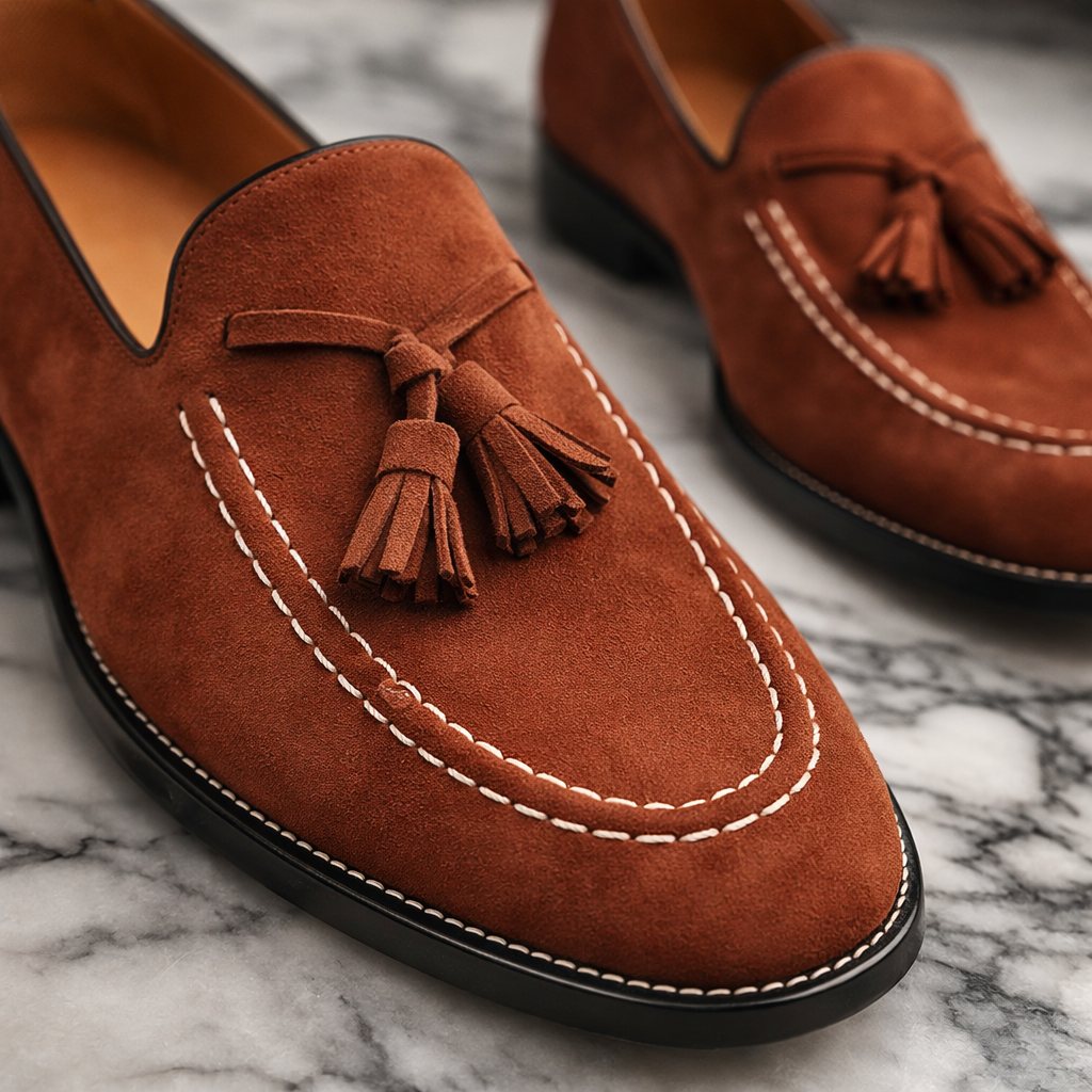 Montebay Suede Leather Loafers