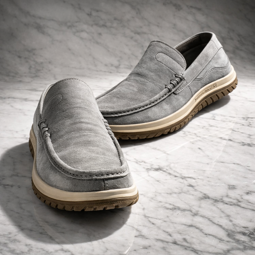 Terry Suede Loafers
