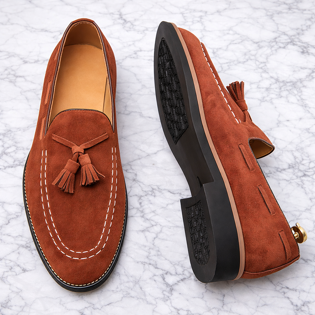 Montebay Suede Leather Loafers