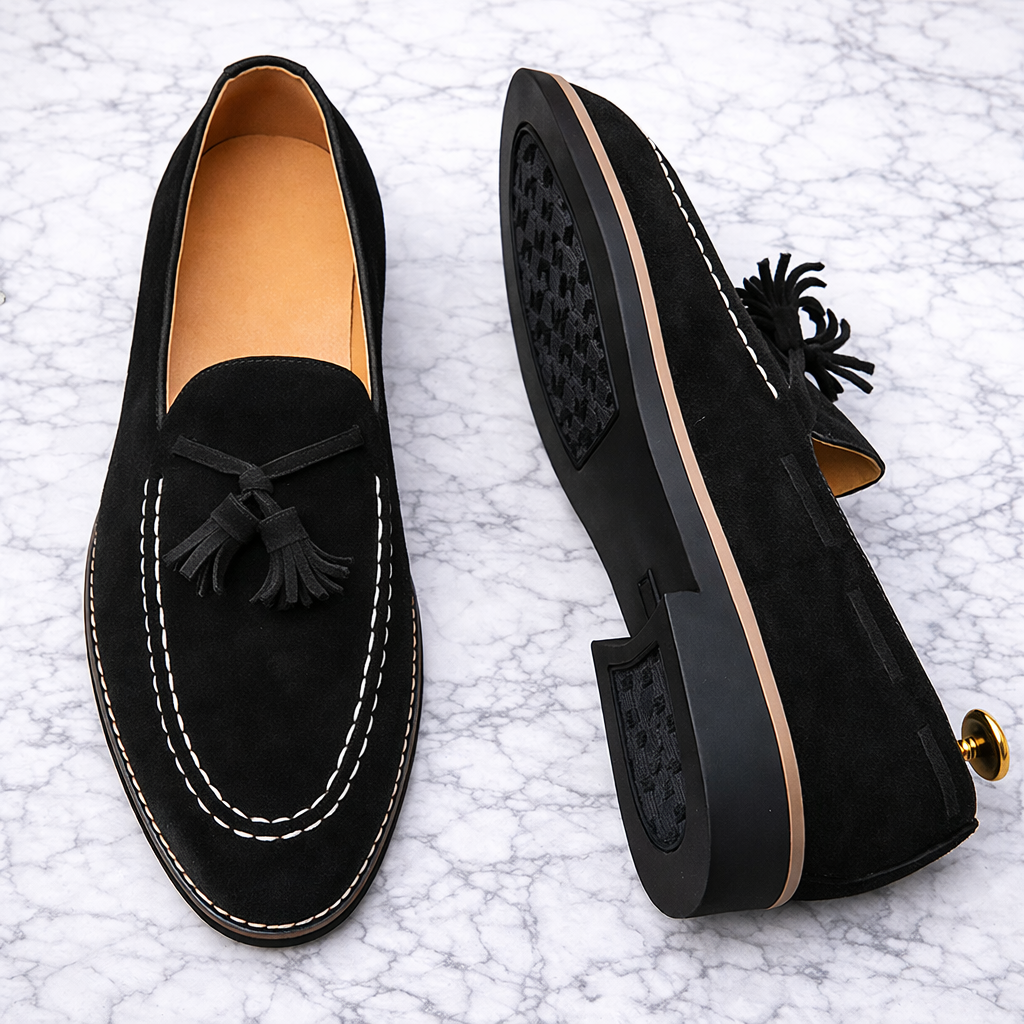Montebay Suede Leather Loafers