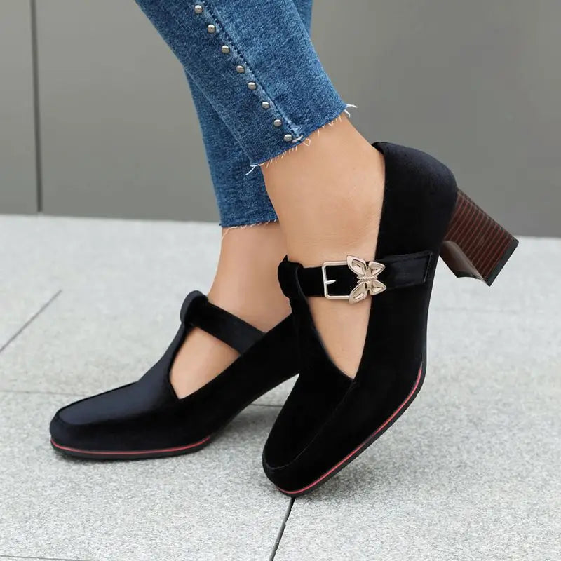 Elisa Velvet Heels