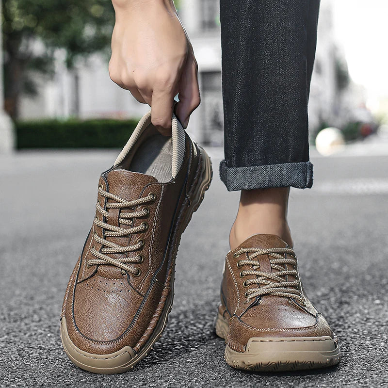 Jackson Rugged Leather Sneakers