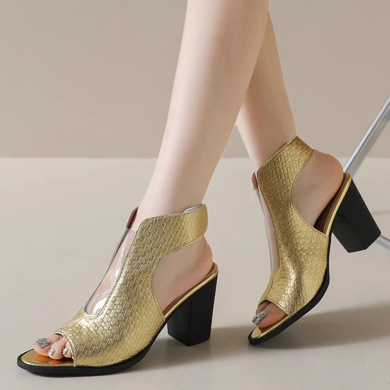 Celestina Open Toe Heels