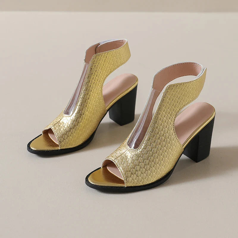 Celestina Open Toe Heels