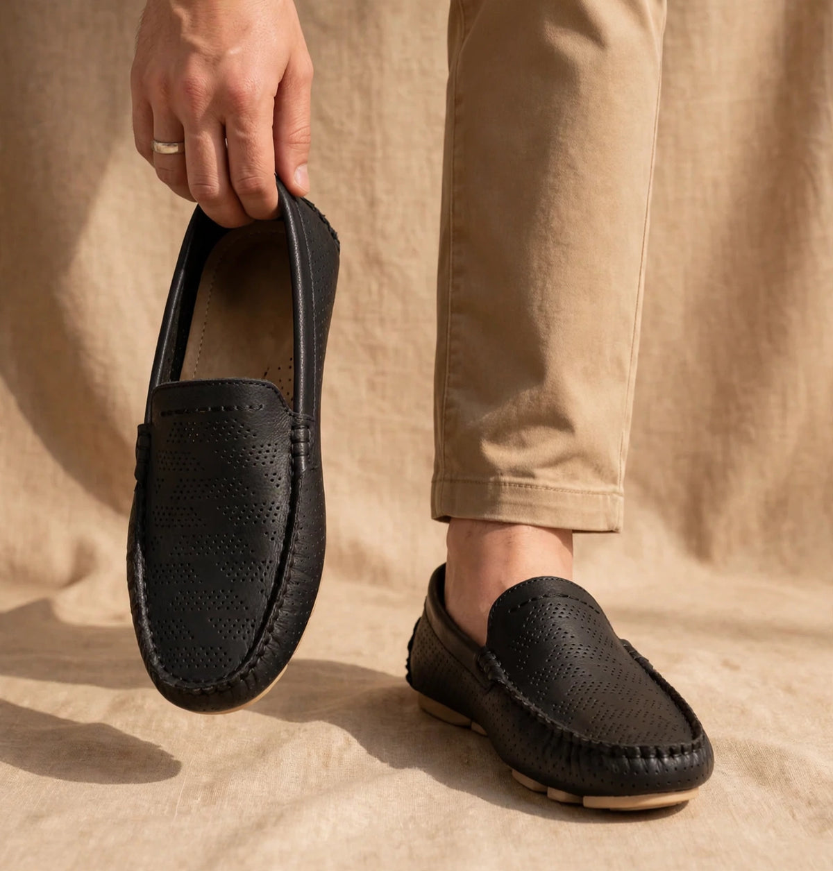 Santorini Leather Loafers