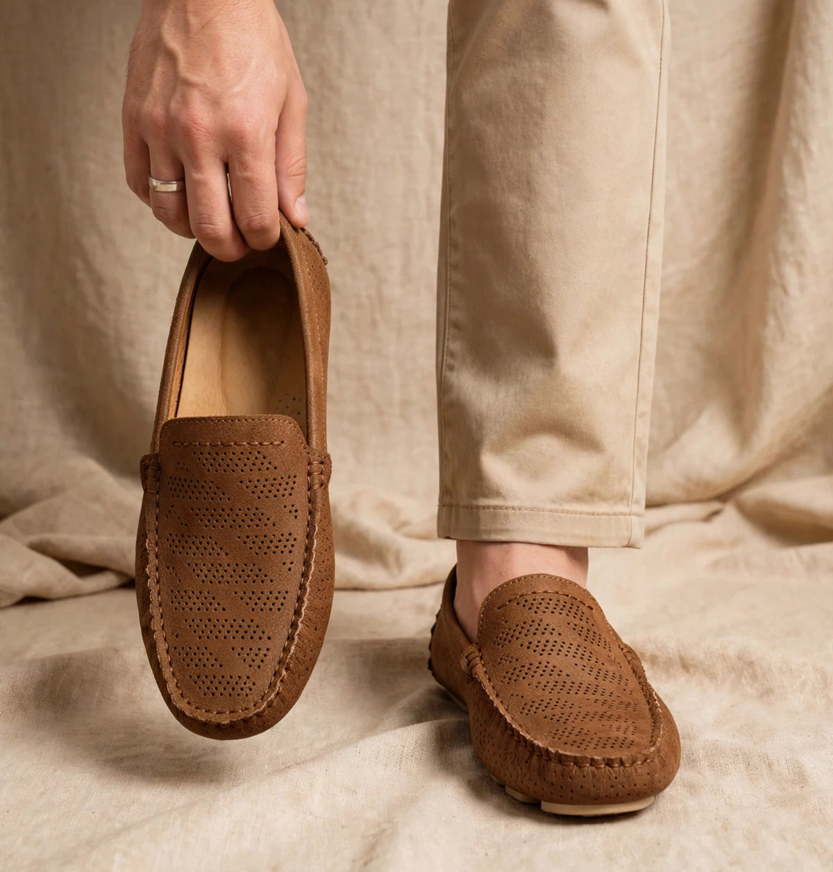 Santorini Leather Loafers