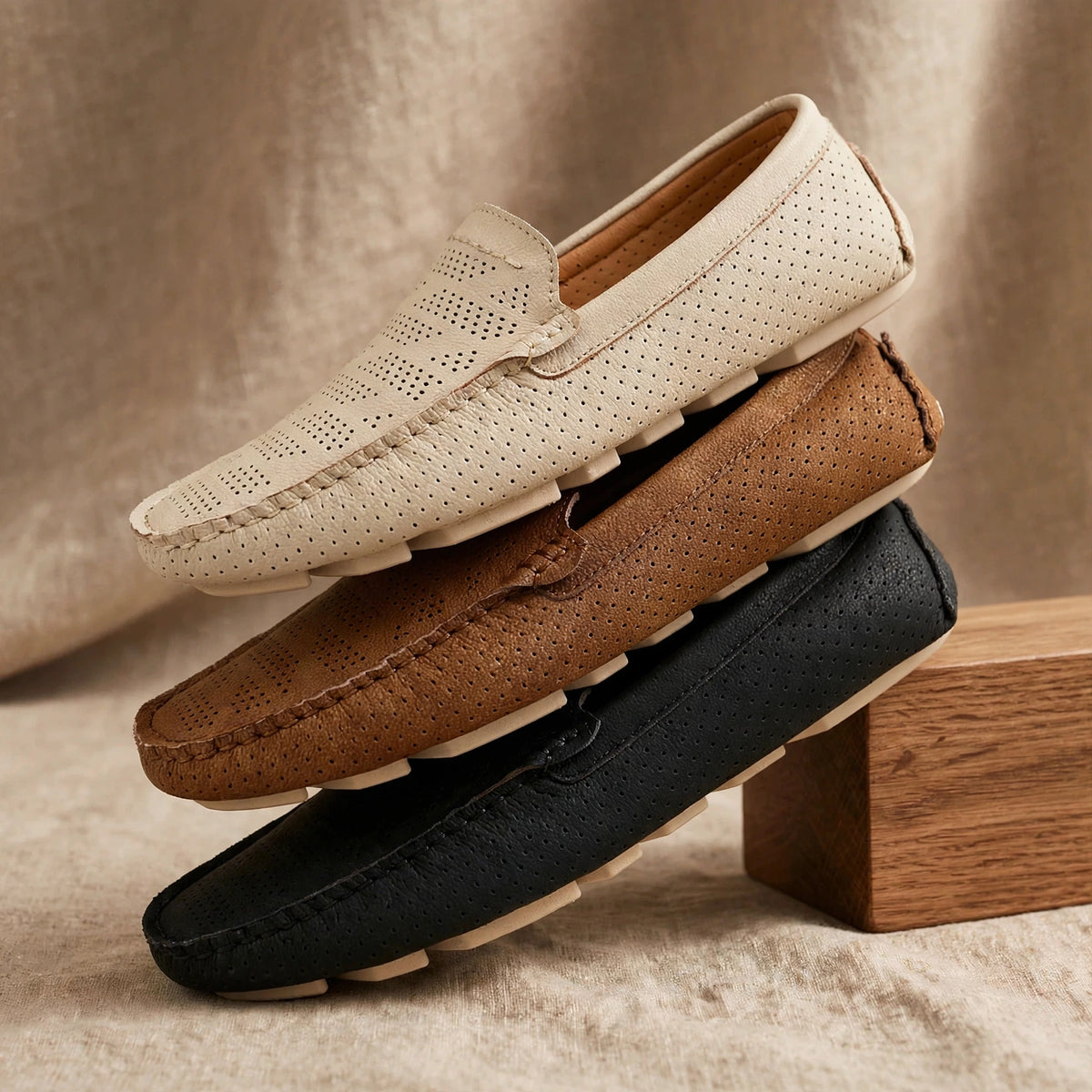 Santorini Leather Loafers