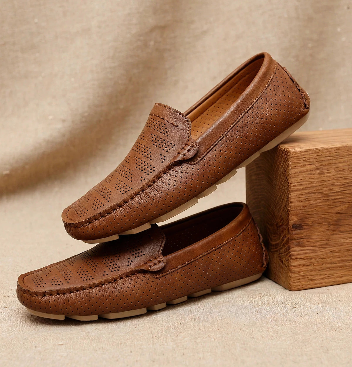 Santorini Leather Loafers